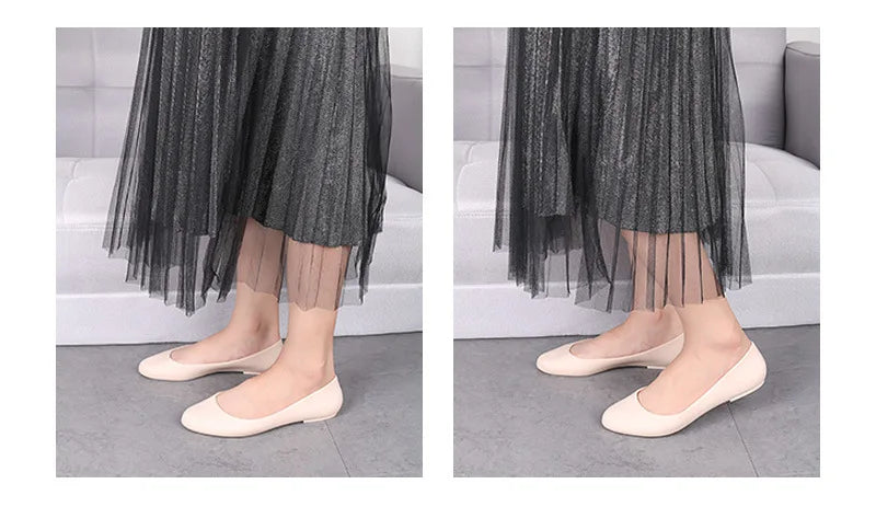 New ladies sandals soft pvc plastic flat non-slip women flat shoes 2022.