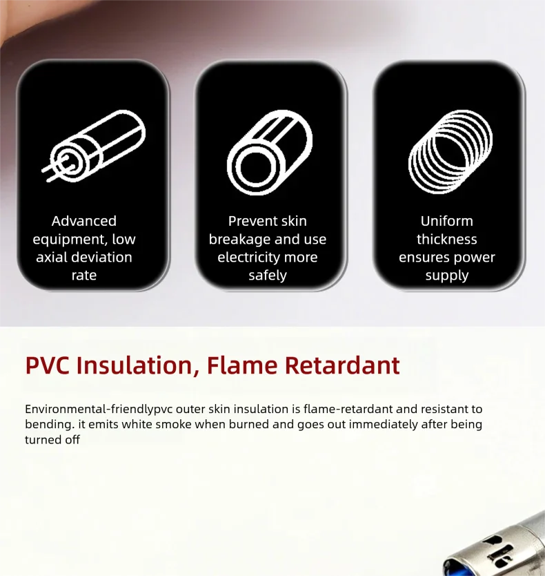 2 Pin Wire Electric Copper Cable 28 26 24 22 20 18 16 AWG LED Strip Lamp Lighting Cable PVC Extend Cord White Black Red UL2468.