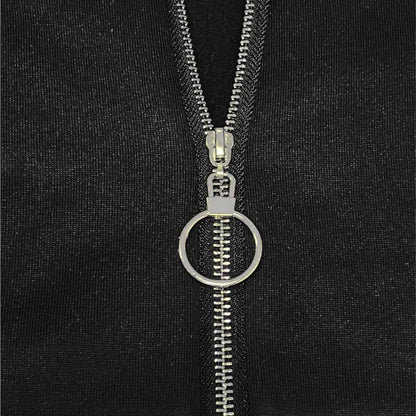 Frauen Casual Jacke Kosten Frühling Mode Lose Kontrast Farbe Drei Farbe Spleißen Kapuze Jacke Zipper Tops Frauen Kleidung.