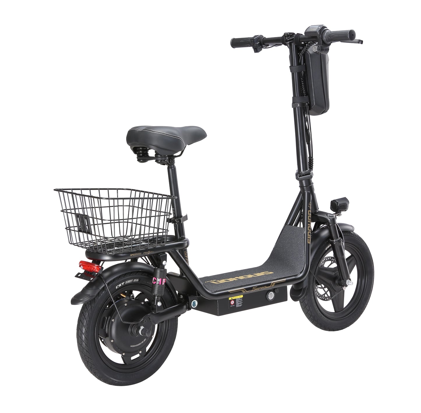 K14 Electric Scooter 500W Peak Motor, 14'' Tires,36V 15.6Ah Battery,32km/h Max Speed,50-60km Range,350W Rated Motor, Disc Brakes.