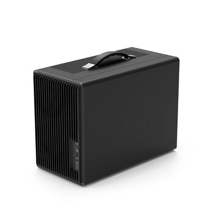 Power Train P40 MATX Mesh Case Handheld DIY Mini Compact ITX Type-c Desktop Game Computer Chassis Supports 350mm Graphics Card.