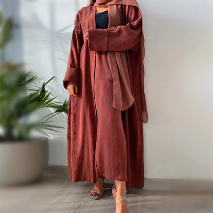 Modest Kimono Abaya Dubai Muslim Sets Islam Kaftan Dresses Kebaya Robe Femme Musulmane Abayas For Women Caftan Marocain Djellaba.