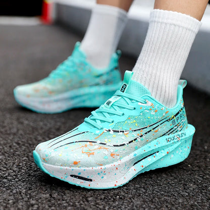 Supercritical E-TPU Marathon Running Shoes Men Women High-quality Road Jogging Shoes Light Comfy Sneakers Mesh Training Shoes