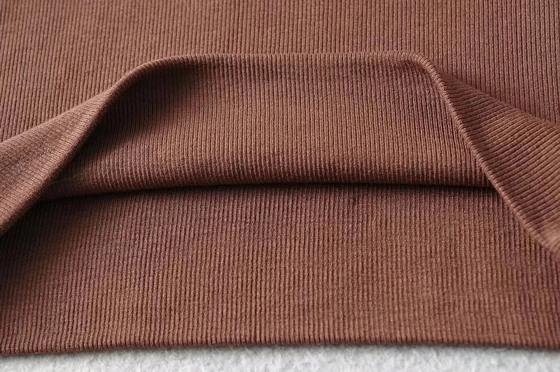 Women's One Shoulder Long Sleeved Crop Top.