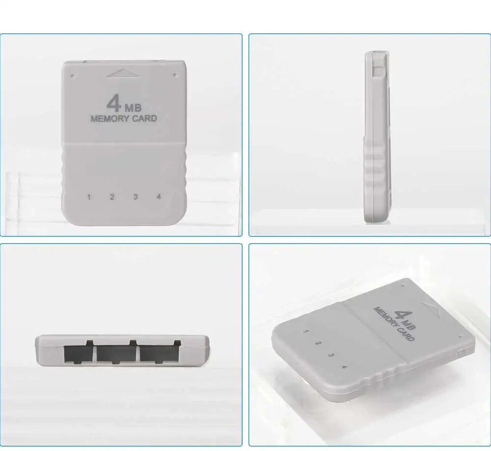 BlueRetro 1PC/2PC 4M Memory Card For PS1 Save Game Card  For PlayStation1 PS One Game Consoles Data Saving Progress Memory Card.