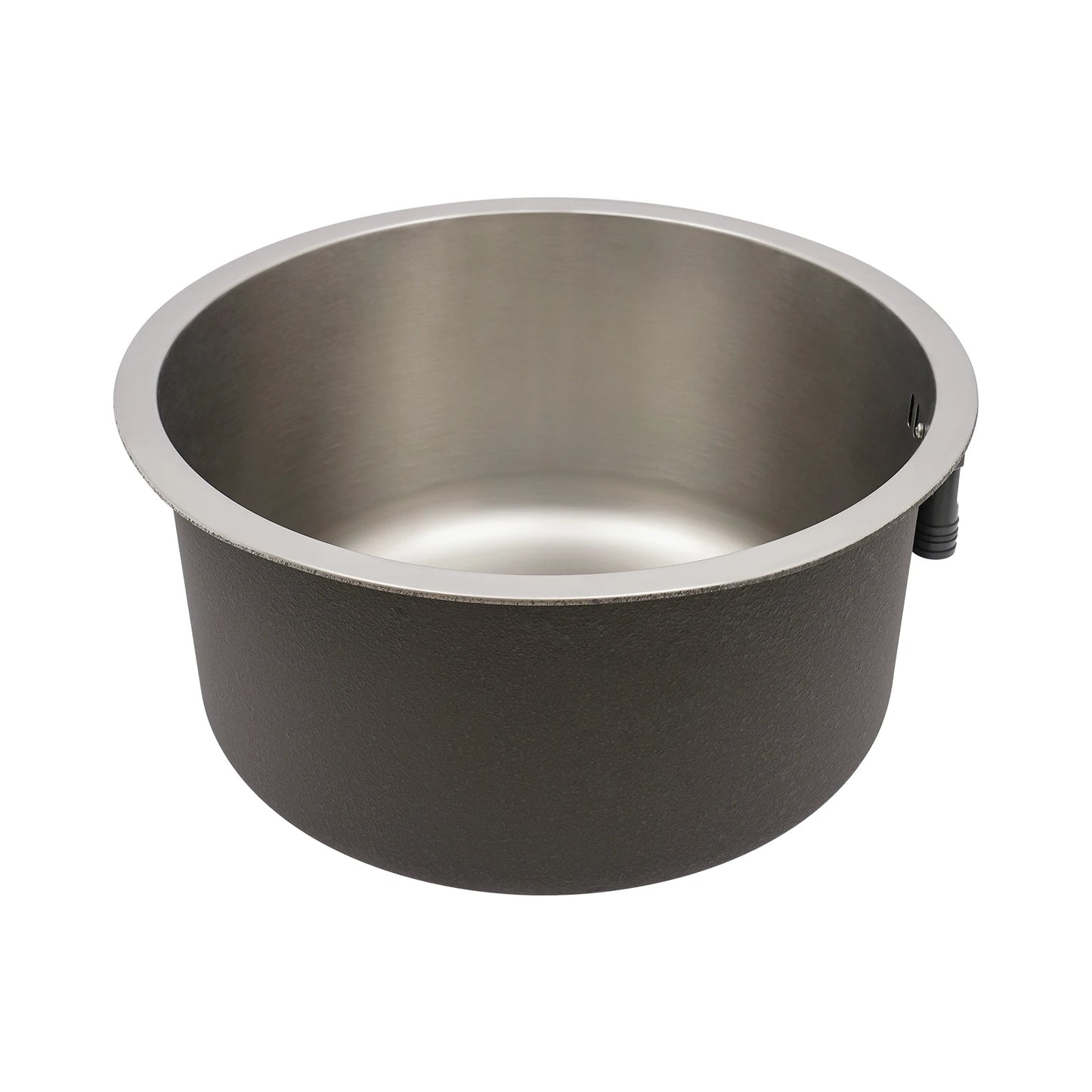 41 cm kreisförmige, vertiefte und vergrößerte Küchenspüle aus Edelstahl 304 mit einer Schüssel