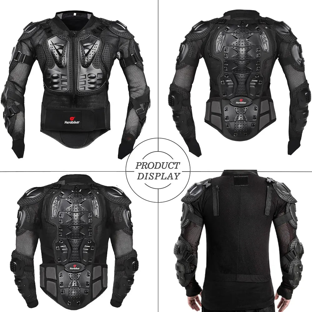 5XL Motorcycle Jackets Men's Full Body Armor Protection Jackets Motocross Enduro Racing Moto Protective Equipment Clothes.