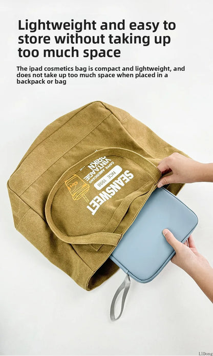 Tablet Cases Bag Sleeve 7.9-12.9 Inch Tablet pouch for IPad air case Pro Samsung Xiaomi Tablet pouch Shockproof  Multi Pockets.