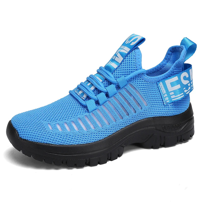 new Shoes for Man	Summer Walking Comfort Platform Sneakers Mesh Fashion Design Breathable Travel Training Jogging Shoes 36-46.