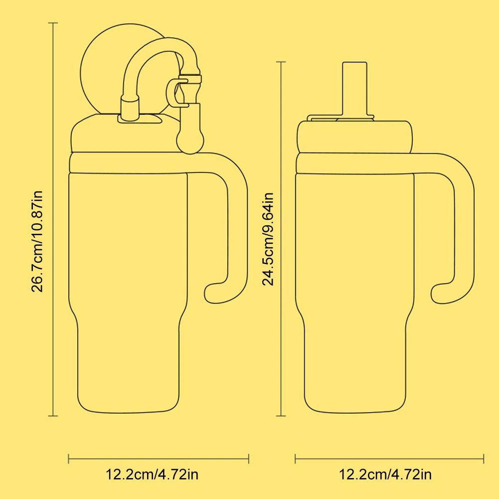 24oz Stainless Steel Whale Fountain Tumbler Straw Water Cups Kids Adults Travel Water Bottles Whale Water Cups Car Water Bottle.