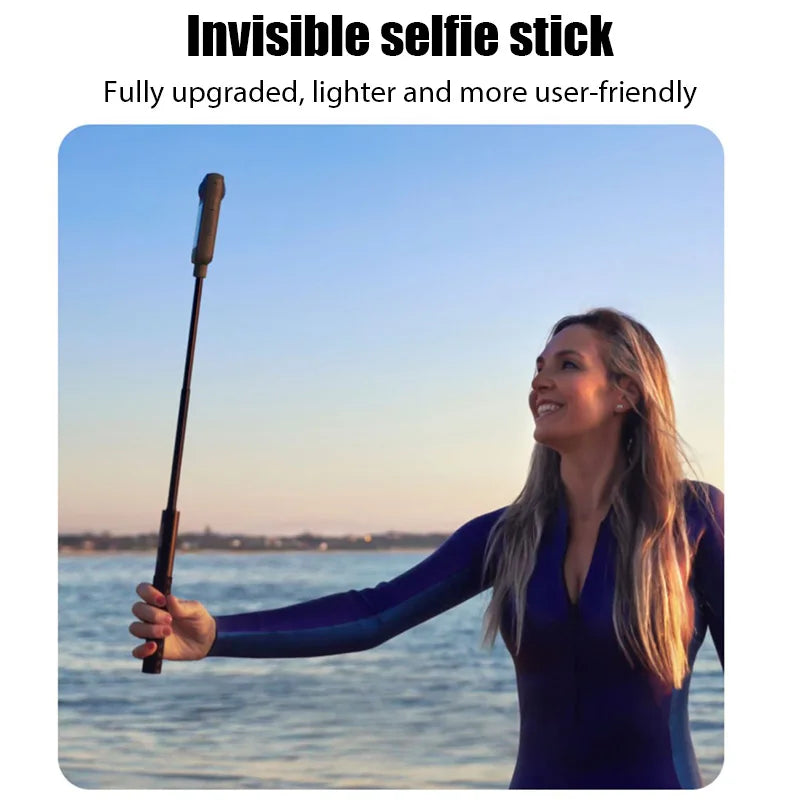 1.2m Ultra-Long Carbon Fiber Invisible Selfie Stick For Insta360 X3/X2/for DJI Action 3/GoPro Camera Invisible Selfie Stick.