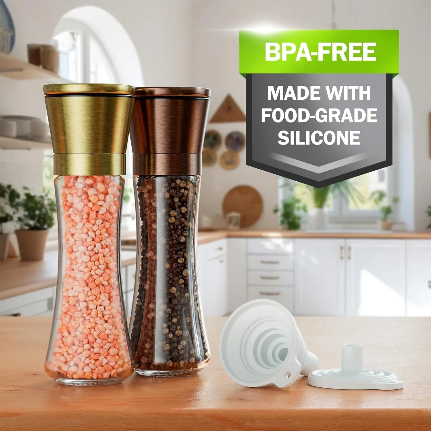 Kitchen Silicone Funnel  Foldable Funnel for Filling Water Bottle With Liquid Transfer Portable Oil Pot Funnel Kitchen Gadgets.