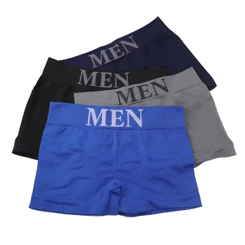 5 Stück hochelastische, atmungsaktive Boxershorts für Herren, bequeme, weiche Unterwäsche, einfarbige Höschen für den täglichen Gebrauch
