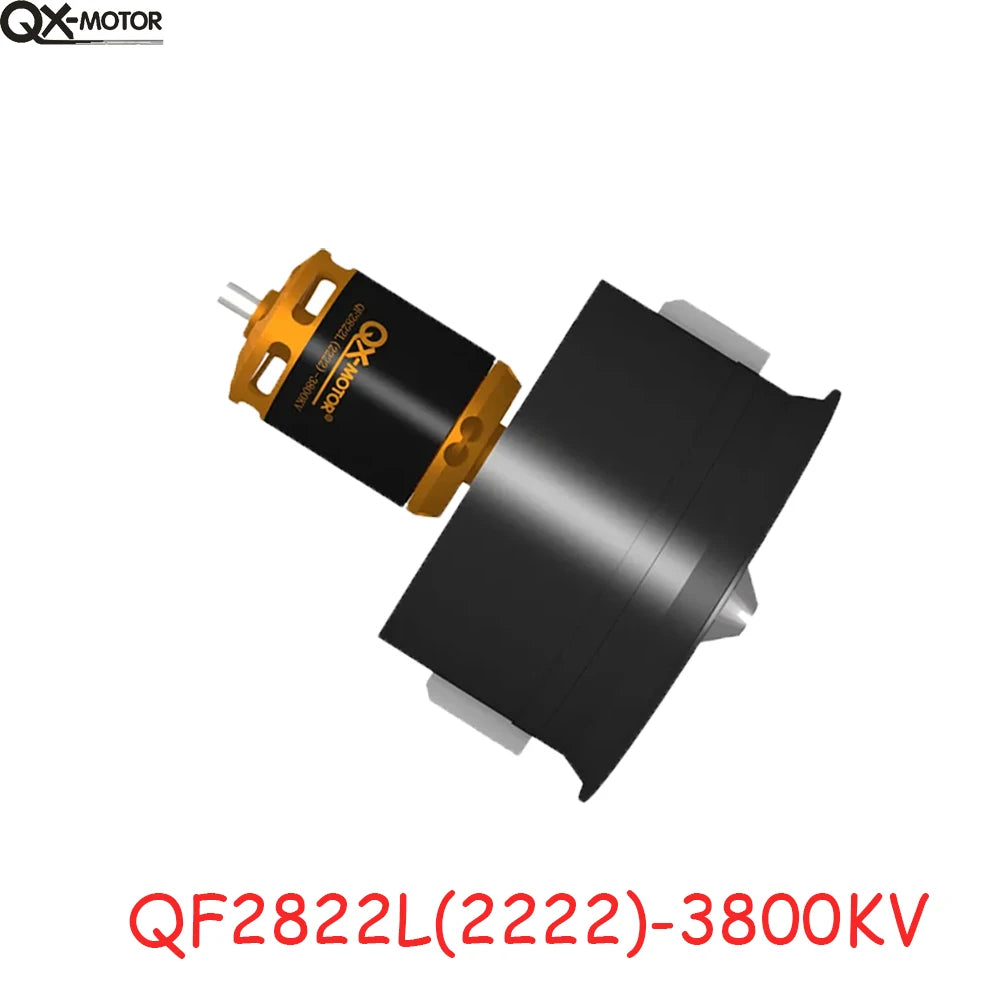 QX-MOTOR 64mm EDF 12 Blades Duct Fan QF2822 2200KV 2400KV 3500KV 3800KV 4300KVBrushless Motor for DIY RC Drone Accessories Parts.