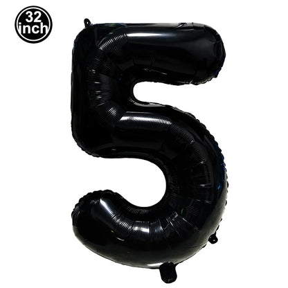 Blauer Ballon mit großen Zahlen, 32 Zoll, 0, 1, 2, 3, 4, 5, 6, 7, 8, 9, Geburtstag, Bachelorette-Luftballons, Figur, Golob-Party-Ballon-Dekoration.