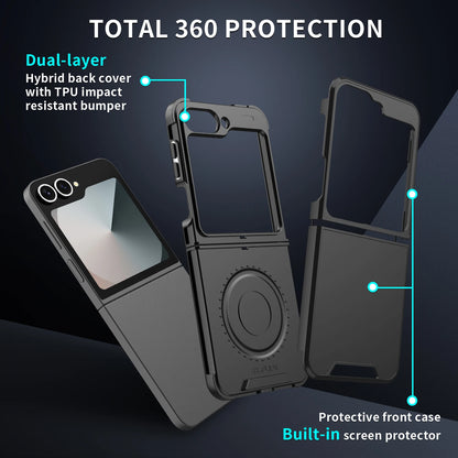 Luxury Original Official Slim Matte Protection Phone Case Samsung Galaxy Z Flip 7 6 5 4  For Wireless Charging Shockproof Cover.