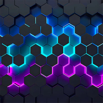 Benutzerdefinierte papel de parede 3d hintergrund Geometrische figur beule tapete friseur büro rezeption wand papier heimwerker