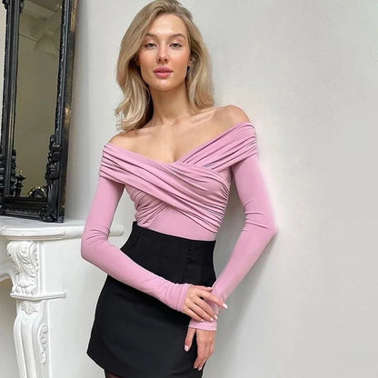 Women Spring Sexy Red Bodysuits Backless Solid Corset Slim Fashion Crossed Bodysuits Long Sleeves Casual Female Knitted Rompers