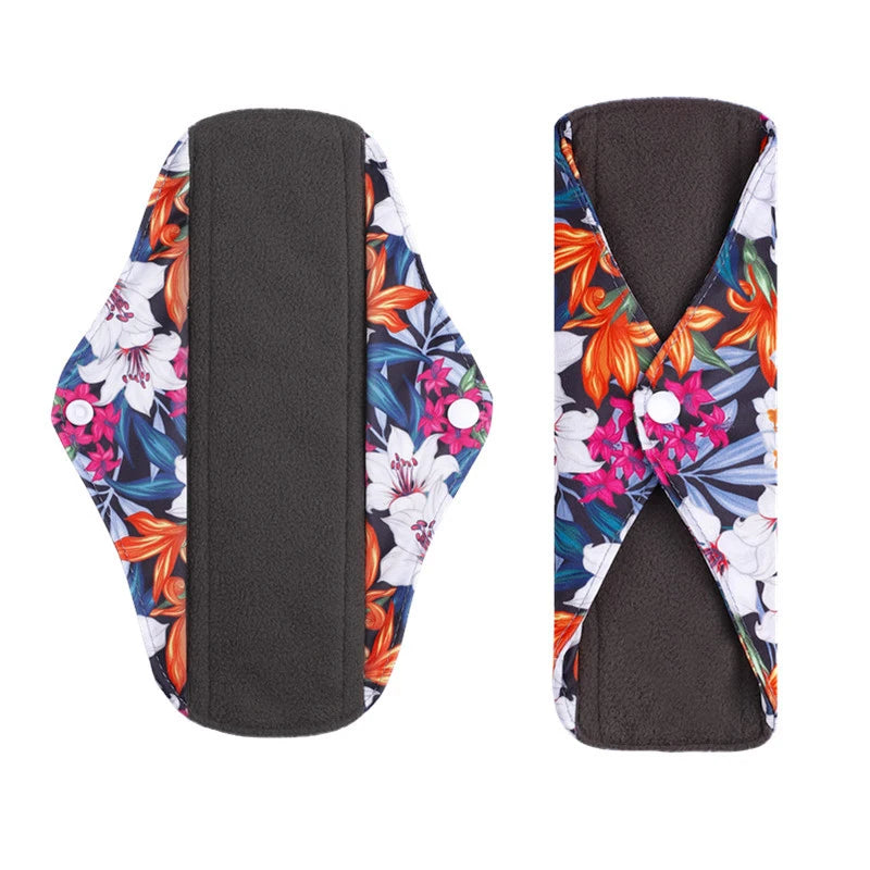 10pc Reusable Menstrual Panties Pads Monthly Period Gaskets Women's Washable Sanitary Napkin Lady Menstrual underwear Cloth Pads.