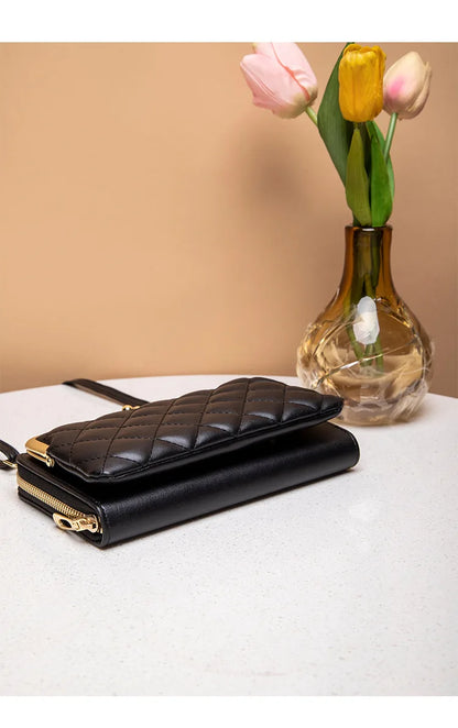 Fashion Women Luxury Leather Single Shoulder Bags Ladies Large Capacity Crossbody Mobile Phone Purse Female Messenger Wallet.