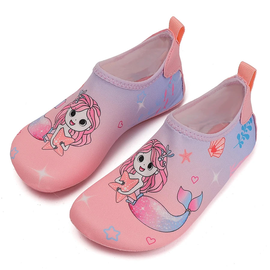 Children Beach Shoes Baby Soft Floor Indoor Slipper Snorkeling Swim Socks Boys And Girls Anti-Slip Home Barefoot Kids Slippers.