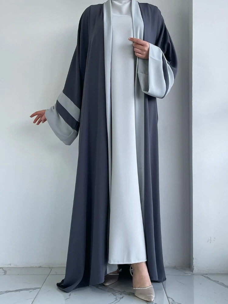 Eid Muslimisches Kleid und Abayas für Frauen, 2-teiliges Set, Musulman Ensembles Marokko, Ramadan-Kaftan, Abaya, Kaftan, Dubai, arabische lange Robe 2024.