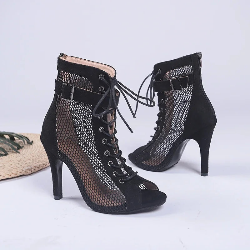 Sexy Black Thin Women's Sexy for Stilettos High Heels High-Heeled Women's Women Boots Latin Dance Heels Slippers 2023.