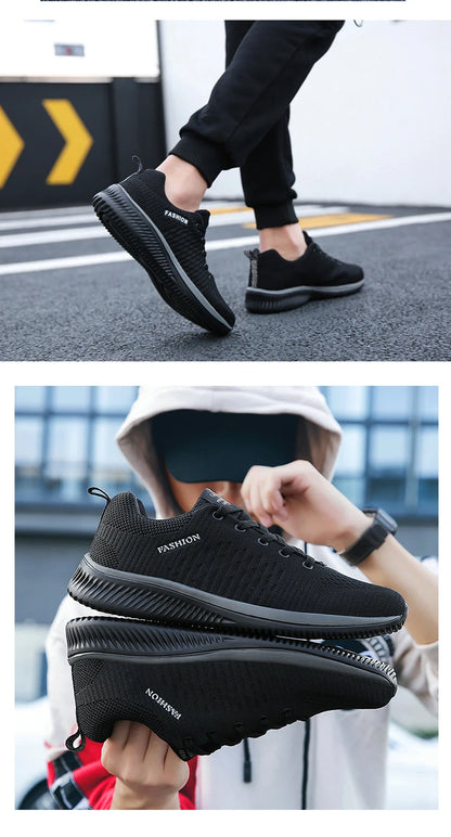 Men Women Knit Sneakers Breathable Athletic Running Walking Gym Shoes.