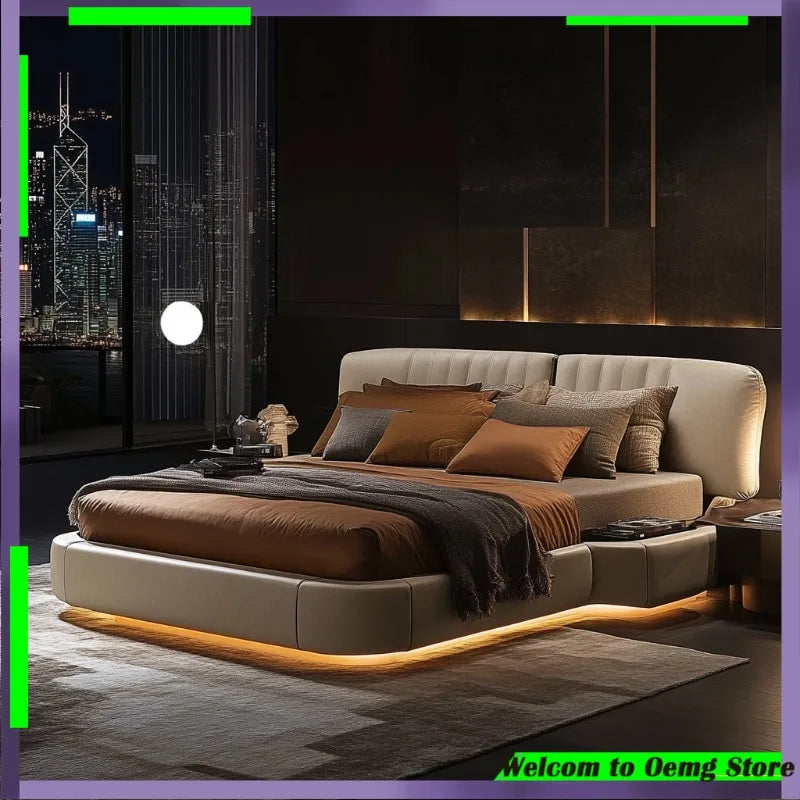 Elegantes, multifunktionales Kingsize-Bett, luxuriöses Design, ultimativer Komfort, Transformation im Schlafzimmer zur entspannenden Oase-Dekoration