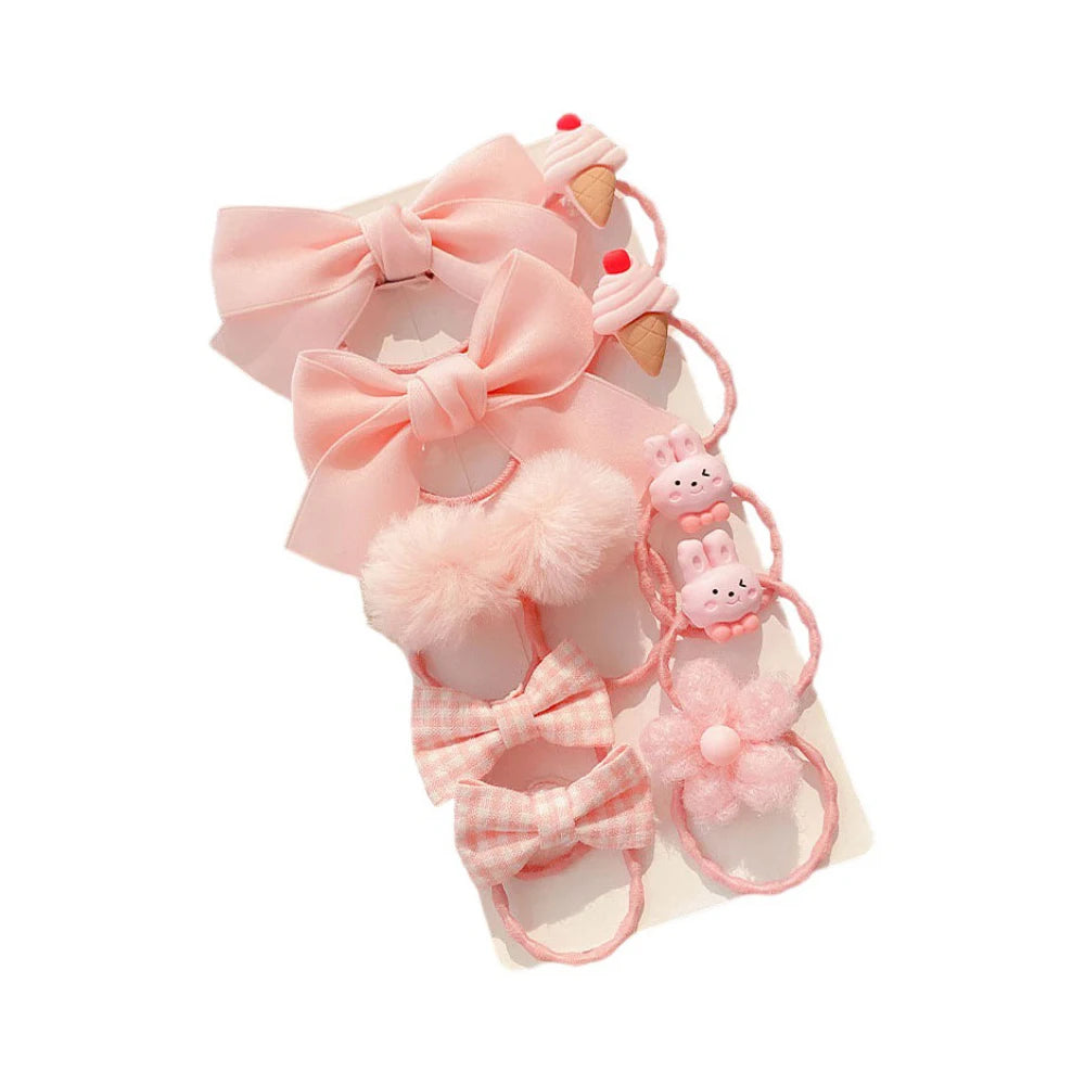Flower Bow Tie Leather Band Headband Sweet Hair Accessories Baby Does Not Hurt Hair Lovely Headwear Hair Loop.