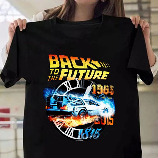 Hot Back To The Future T-Shirt Men Women Fashion Y2k Harajuku T Shirt Summer Cool Short Sleeve Hip Hop Top Tee.