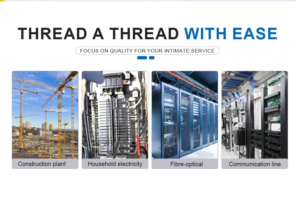 3mm 5M-50M Fiberglass Cable Puller Electrician Tape Conduit Ducting Wall Wire Threader Fish Guide Electrician Pushing Tape.