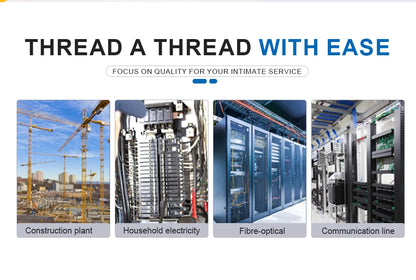 3mm 5M-50M Fiberglass Cable Puller Electrician Tape Conduit Ducting Wall Wire Threader Fish Guide Electrician Pushing Tape.