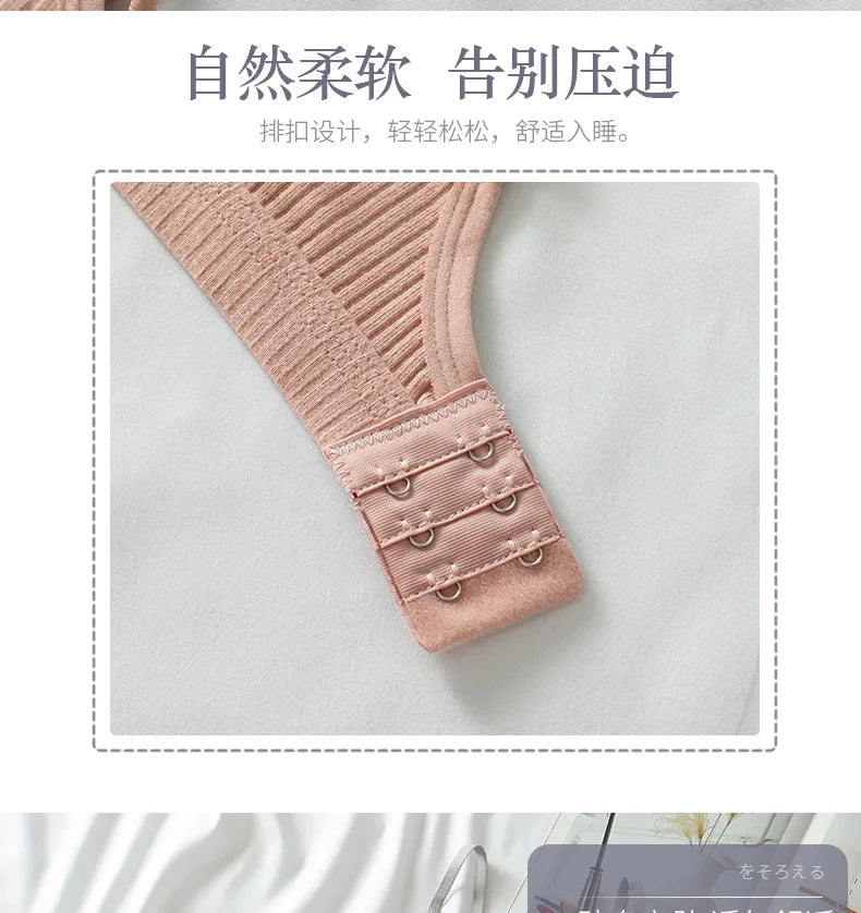 Sexy Women Bra Wire Free Brassiere Push Up Lingerie French Triangle Cup Bra Underwear Thread Top Female Intimates Bralette.