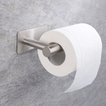 Selbstklebender Papierhalter aus Edelstahl, gebürstetes Gold, Schwarz, Weiß, Ständer für Küche, Badezimmer, Toilettenpapier, Handtuchrolle, Regal, Taschentuch zum Aufhängen