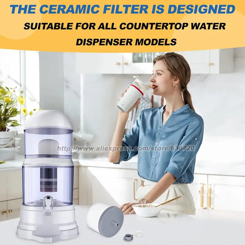 A10 Gravity Water System Filter, at Home Water Filter That Makes Water Alkaline and Adds Minerals | Chlorine and Fluoride Filter.