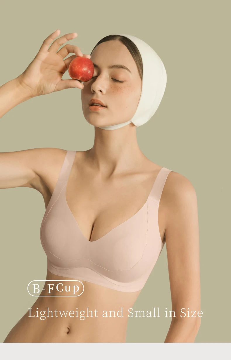 SUJIIN Wireless Plus Size Bras Women Anti-sagging Comfortable Breathable Soft Support Bralettes Big Breasts Push Up Bra MX219A.