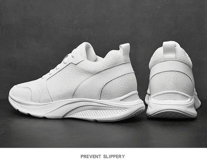 Männer Aufzug Schuhe Höhe Erhöhen Turnschuhe Schuhe für Männer 10 cm Sport Casual Schuhe Unsichtbare Innere Erhöhung 8 cm Weiße Schuhe