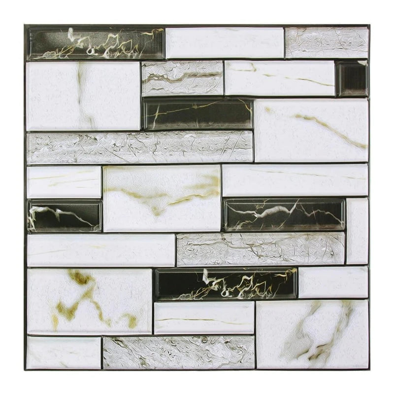 1/10pcs 3D Faux Stone Peel and Stick Wall Panel Self Adhesive Kitchen Tile Backsplash 3D Wall Sticker Tile Sticker 30cm x 30 cm