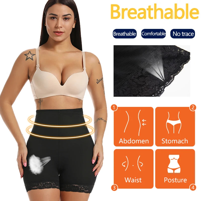 High Waisted Shaper Waist Trainer Butt Lifter with Padded Control Panties Slimming Underwear Tummy Shapers Corset Shapewear.