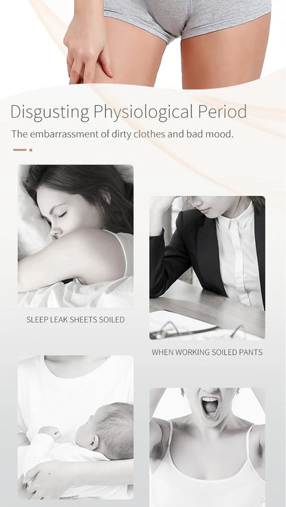 Menstrual Panties Woman Very Abundant Flow Menstrual Boxer Shorts High Waist Period Panties Cotton Menstruation Underwear Cycle.