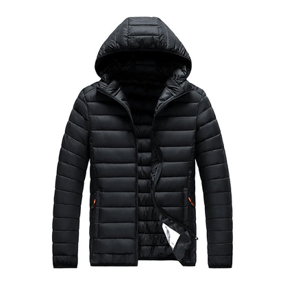 Men Parka Autumn Winter Warm Waterproof Jackets and Coats Mens Hooded Casual Outwear Detachable Hat Black Parkas Coat Male.