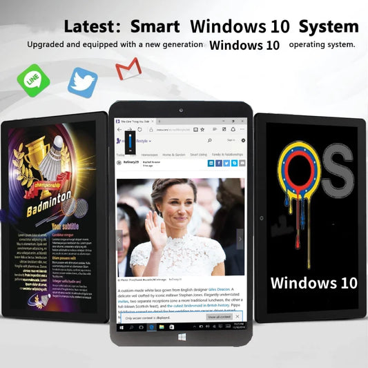8 INCH AR1 Windows 10 Tablet PC 4GB RAM 64GB ROM 1280*800 Pixel  Quad Core Dual Camera build in 4000mAh Battery.