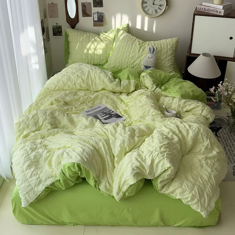 Comforter sets Bedding Set for Boys Girls Bedroom Duvet Cover Pillowcase Bedspread Simple Fashion Bed Sheet Set Bed Linens