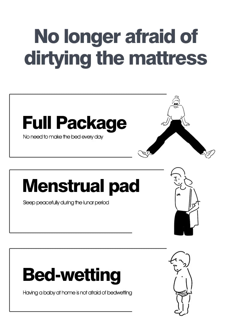 Waterproof Mattress Protector Queen King Quilted Thick Mattress Cover Anti-bacterial Fitted Sheet Bed Pad Cover 1pc.