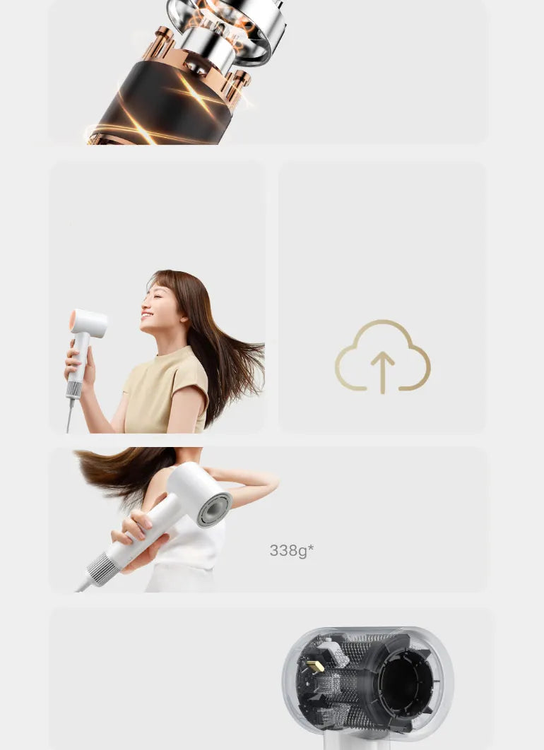 2024 Xiaomi Mijia Hair Dryer H501 SE Strong Wind Power, Compact Size, Efficient And Quick Drying, Low-Pitched Noise Reduction.