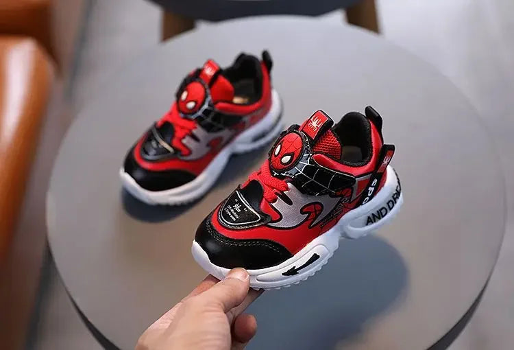 2024 New Arrival Disney Children Casual Shoes Fashion Cartoon Spiderman Boys Sneakers Kids Outdoor Shoes Sport Shoes for 1-6Y.