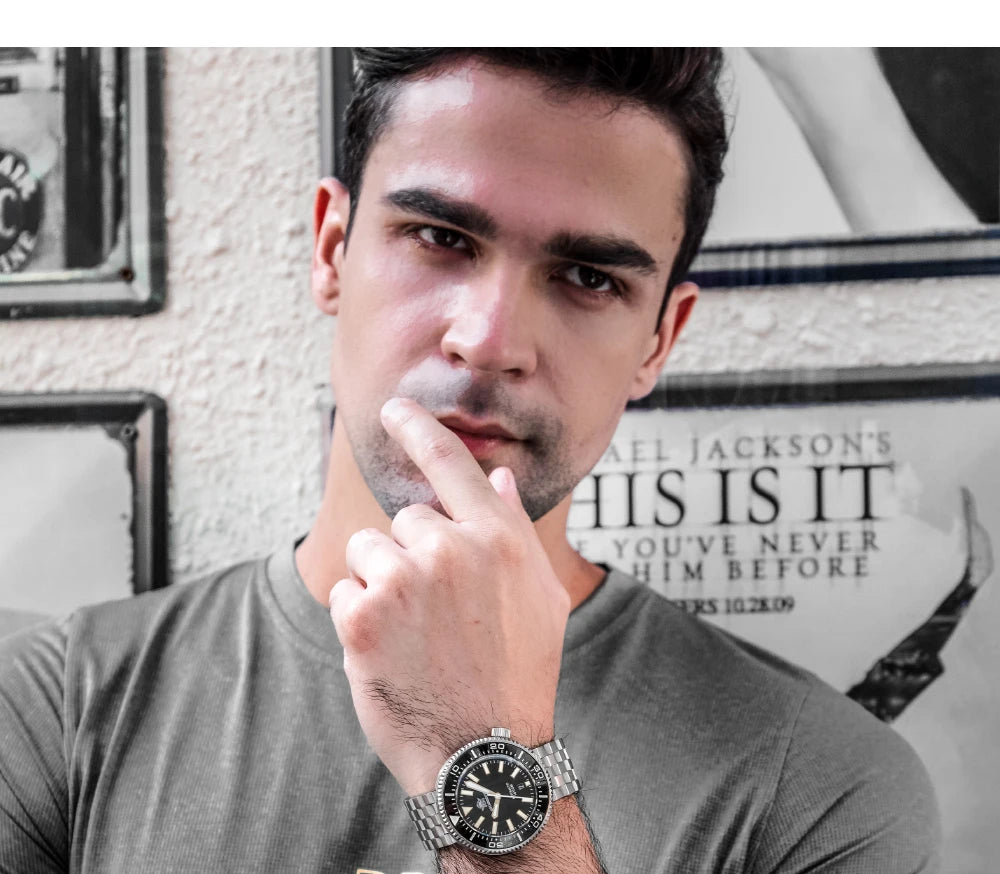 ADDIESDIVE Men's Diver's Watches 1000m Sapphire Glass Super Luminous Calendar NH35A Automatic Mechanical Wristwatch Luxury Watch.