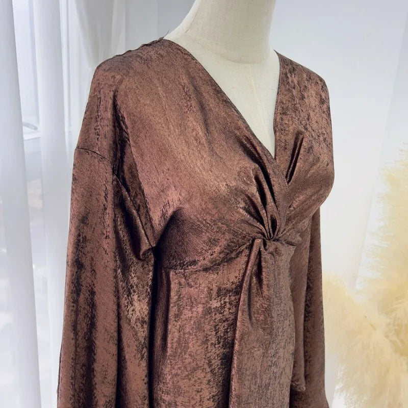 Eid Saudi Arabia Muslim Modest Dress for Women Islam Dubai Abaya Luxury Holiday Party Jalabiya Kebaya 2024 Turkey Kaftan Gown