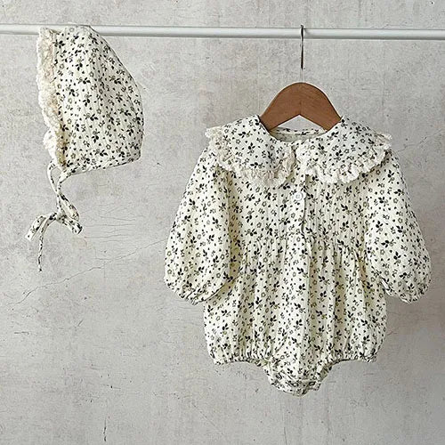 2024 neue Herbst Infant Baby Jungen Mädchen Overall + Hut Samt Einfarbig Lange SleevedNewborn Baby Mädchen Bodys Baby kleidung